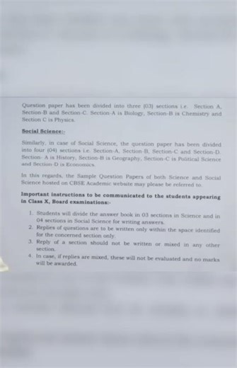 @###new cbse exam pattern @###published by cbse