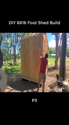 DIY 8X16 Foot Shed Build P3