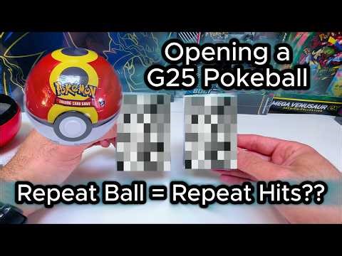 What's Inside a G25 Pokeball Tin? Unboxing a Repeat Ball With Some Cool Hits!