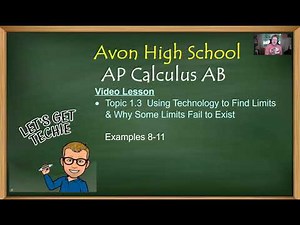Avon High School - AP Calculus AB - Topic 1.3 - Examples 8-11