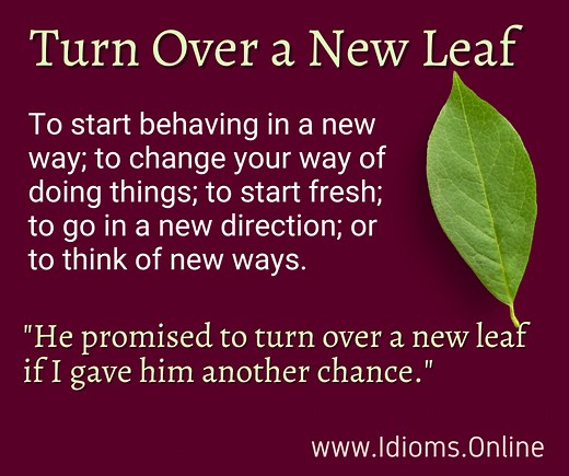 Turn Over a New Leaf