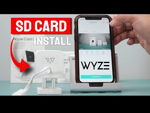Wyze Cam SD Card Installation (Install and Setup)