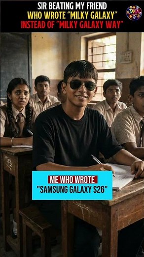 Sir Beating My Friend for “Milky Galaxy” vs Me Writing Samsung Galaxy S26 😂 | Barfa Memes |