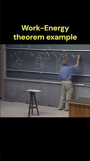 Work-energy theorem example