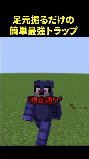 掘るだけの超簡単で最強のトラップを作る