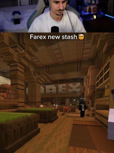 Farex's New Stash #minecraft #farex #donutsmp #stash | minecraft