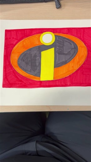 The Incredibles Icon Logo with Ohuhu Markers #theincredibles2004
