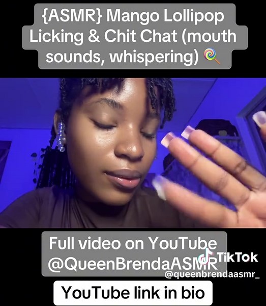 Mango Lollipop Licking and Whispering ASMR Experience