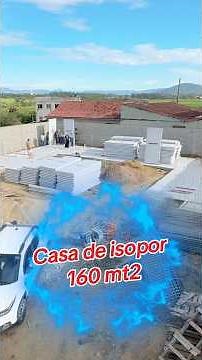 Casa de isopor feita em um dia #dicas #obra #construção #pedreiro #casa