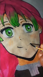 Mitsuri colouring drawing 😍 #shorts