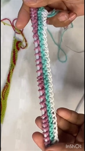 beautiful knitting border pattern #knitting #crochet #easyknitting #beginnersstitch