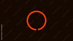 Loading Circle Gradient, A single gradient circle rotating and looping, Animation of a loading spinning load wheel. Waiting for download, charging upload download loading bar footage