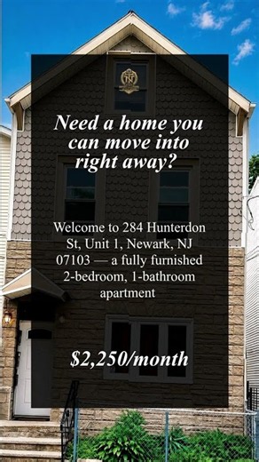 Newark NJ Apartment for Rent | 2 Bedroom, 1 Bath | Only $2,250/Month!