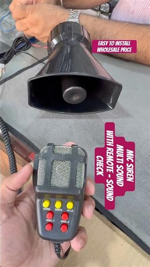 Powerful police VIP siren sound check 7 in 1 with mic