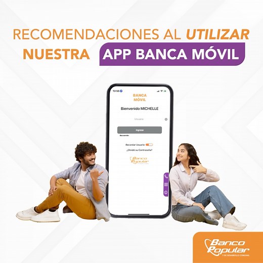 ¡Descargue nuestra app Banca Móvil del Banco Popular y lleve su banco con usted en todo momento! 📲 Realice transacciones rápidas y seguras: transferencias, pagos, consulta de saldos y mucho más. ¡Su banca al alcance de su mano! 😉 👉Descargue la app ingresando a: https://bit.ly/Bancamovilbpdc | Banco Popular y de Desarrollo Comunal
