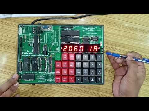Multiplication of two 8 bit numbers using 8085 Microprocessor Trainer Kit VMC 8501P | Prog in lab