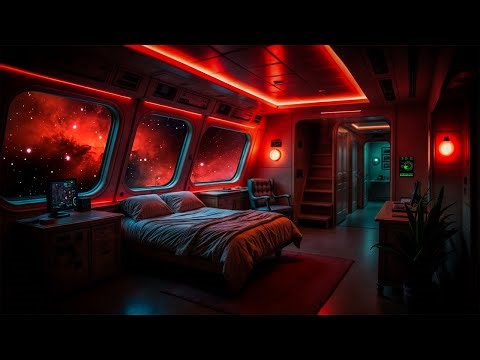 ✨ Red Nebula Space Bedroom Ambience for Deep Sleep, Meditation, Focus & Cosmic Sci-Fi Relaxation
