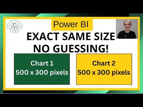 Power BI: Make Visuals the SAME SIZE! Set exact Height & Width for pixel perfect consistency