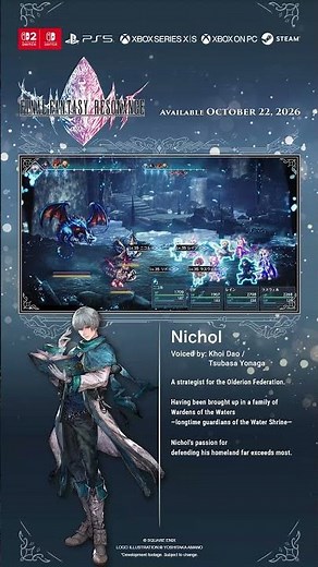FINAL FANTASY RESONANCE - Main Characters | Nichol