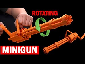 MINI GUN PAPER || HOW TO MAKE PAPER ROTATING MACHINE GUN || Created by ORIGAMI WORLD