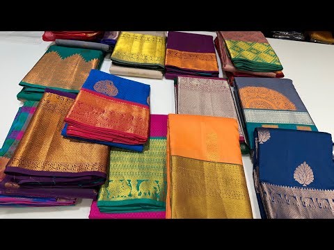 kanchipuram Pachayapas Pure wedding Silk Rs.6000 Traditional Fancy Pashmina Pochampally Silk Sarees