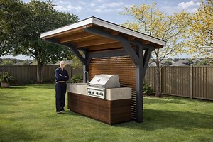 DIY 2 Post Cantilevered Pergola Plans - PDF Download - Etsy