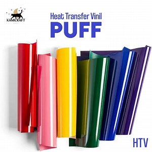 3D Puff - Foam Heat Transfer Vinyl | 18 Colors | HTV Vinyl | HTV Transfer | for Cricut and Silhouette, 12"x10" - Etsy
