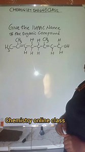 Give the IUPAC Name of the organic compound | Chemistry online class