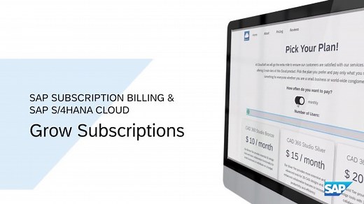 SAP Subscription Billing and SAP S/4HANA Cloud
