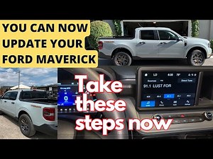 How To Install the New Software UPDATE for the Ford Maverick