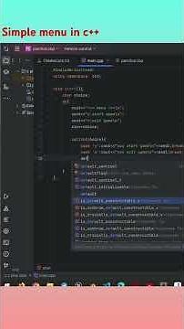 How create menu in c++ #coding #3dgamedevelopment #gamedevelopment #gamedev #gameengine