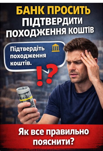 👨‍⚖️ Юридична допомога у вирішенні питань, пов’язаних з банками 🔎 Працюємо з такими ситуаціями: ⭕️ блокування рахунків та карток ⭕️ фінансовий моніторинг ⭕️ підтвердження походження коштів ⭕️ скарги на шахрайство ⭕️ P2P-операції та криптовалюта ⭕️ розірвання ділових відносин 💼 Надаємо повний юридичний супровід: — консультації — підготовка пояснень і документів — супровід комунікації з банком — судовий захист 🕘 Робочий час: Пн–Нд: до 18:00 📲 Звернення приймаються у будь-який час: — особисті 