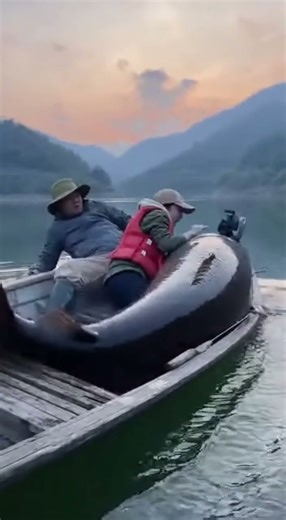 Giant Deep-Sea Creature Lunges at Boat