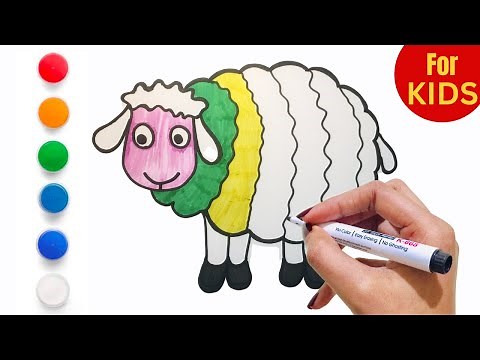 How to Draw a Sheep for Kids - Easy Step-by-Step Drawing Tutorial