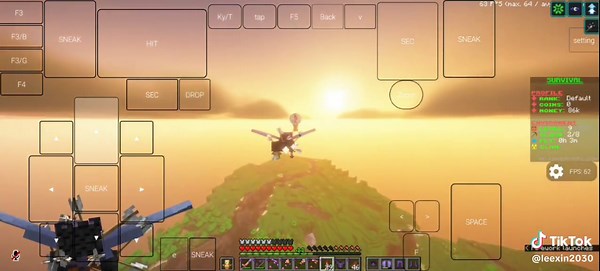 Exploring Distant Horizons in Minecraft with Iris Shader