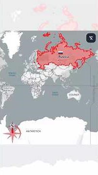 This is what happens to the Russian map when I move it to the Equator!