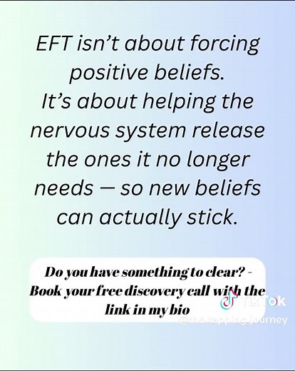 EFT Tapping can feel uncomfortable — especially if you’re used to affirmations. And that’s something I’ve noticed a lot in my own work. Affirmations often focus on what we want to believe. EFT starts with what feels emotionally true right now — even if it’s illogical, outdated, or uncomfortable to say out loud. Talking about a belief can feel easy. Saying it to yourself during a tapping round often isn’t. But that discomfort is often where change happens. When a belief is spoken out loud, people