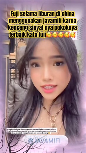 Fuji selama liburan di china menggunakan javamifi karna kenceng sinyal nya #fuji #fujian