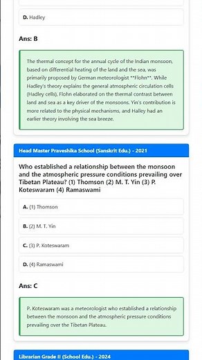 Seasonal Wind Systems: Monsoons
