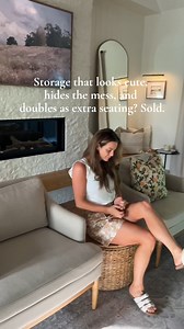 Comment 'SHOP IT' & make sure you’re following me for the links 🛋 I’ve had this Target storage ottoman since 2022 and it still looks brand new. It hides the mess in seconds, doubles as extra seating, and is sturdy enough to actually hold up. Most storage ottomans don’t check all those boxes… this one does. Chat soon! – T | Terra Nelson Home