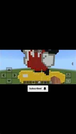 I Build Mickey Mouse 🤯 | #minecraft #mickeymouse #viralshorts #gamerfleet #dream