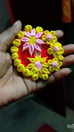 diy superclay Flower😍#diy#handmade#superclay#youtube#shorts