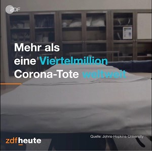 Mehr als 250.000 Menschen sind inzwischen an Covid-19 gestorben. Die meisten Tote mit mehr als 68.000 gibt es in den USA. In Deutschland sind es rund 6.900 - so aktuellen Zahlen der Johns-Hopkins-University. | ZDF heute