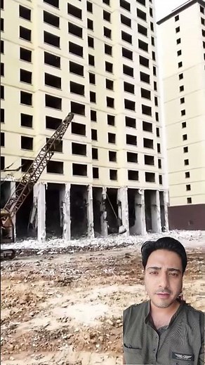 High rise building demolition process #construction #trending #youtubeshorts #viral #satisfying #diy