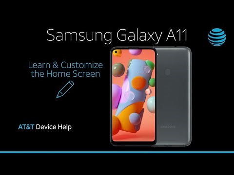 Learn and Customize the Home Screen on Your Samsung Galaxy A11 | AT&T Wireless