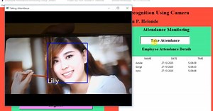 Employee Attendance Monitoring from Face Recognition Using Python OpenCV Source Code
