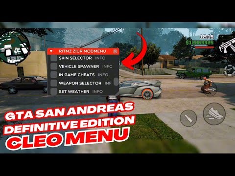 GTA SA Definitive Edition Mobile (Android/iOS) NEW CLEO MOD Menu Cheat - 4K