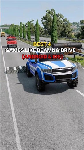TOP 4 Games like BeamNG drive for Android #beamngdrive #crashgames #softbodygames #shorts #offline