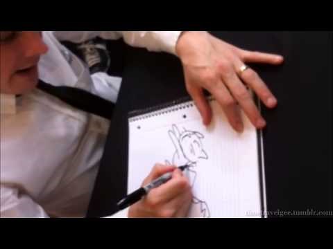 Gerard Way drawing "Lemon Gerard On a Cat" [7.19.14]