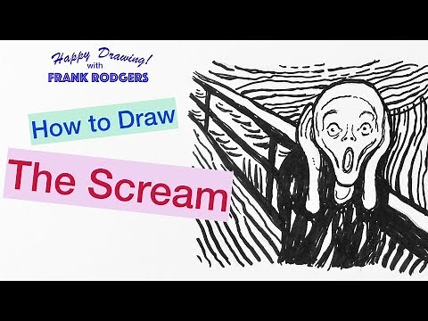 How to Draw 'The Scream' by Munch. Iconic Images No2. Happy Drawing! with Frank Rodgers